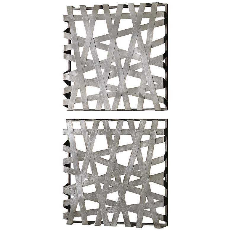 Image 1 Uttermost Alita Set of Two 21" Square Metal Wall Art