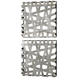 Uttermost Alita Set of Two 21&quot; Square Metal Wall Art