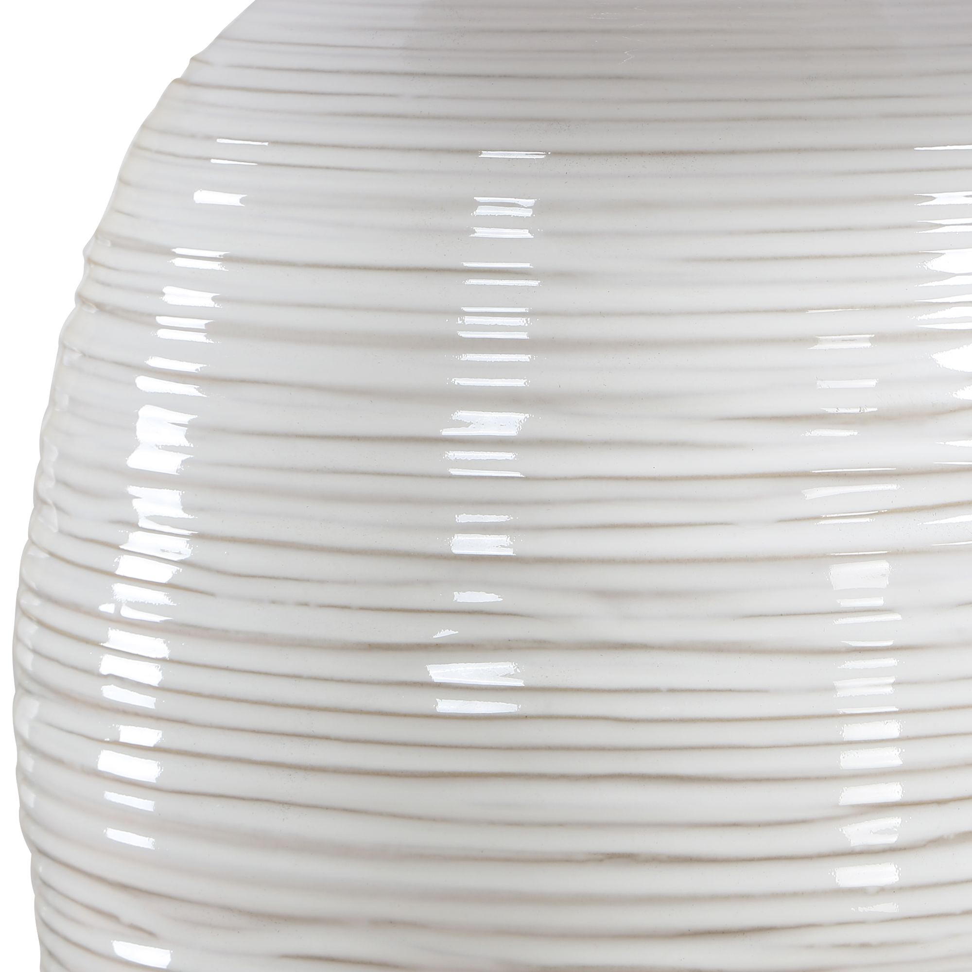 Image 5 Uttermost Alkman 26" White Ceramic Table Lamp more views