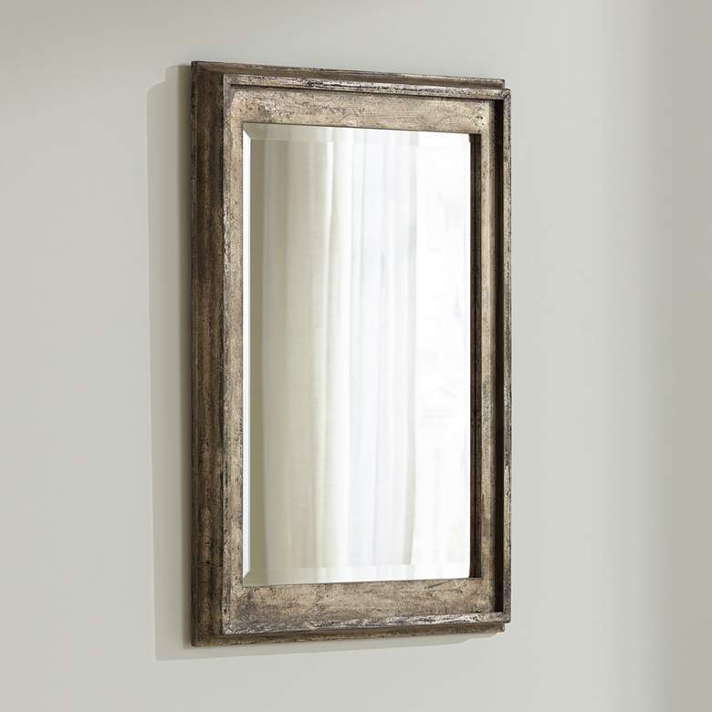 Image 1 Uttermost Allegan Silver Leaf 25" x 36 3/4" Wall Mirror