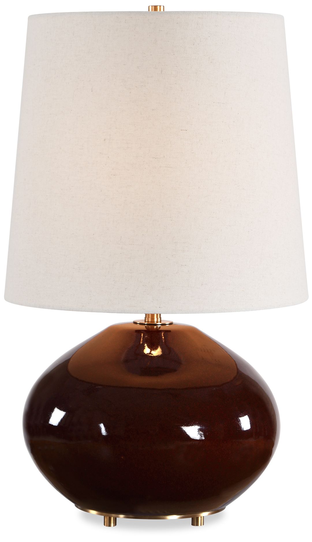 Uttermost Allemand 19 3/4" Dark Ruby Ceramic Table Lamp