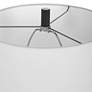 7_Uttermost Alliance 32 1/2" White Marble Black Iron Buffet Table Lamp more views