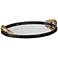 Uttermost Alligator Black and Mirrored Tray