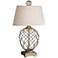Uttermost Almora Spiral Metal Cage Bronze Table Lamp