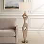 Uttermost Almyra 65 1/4" Wood Floor Lamp