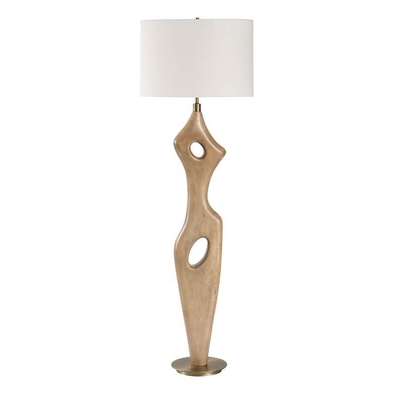 Image 4 Uttermost Almyra 65 1/4" Wood Floor Lamp more views