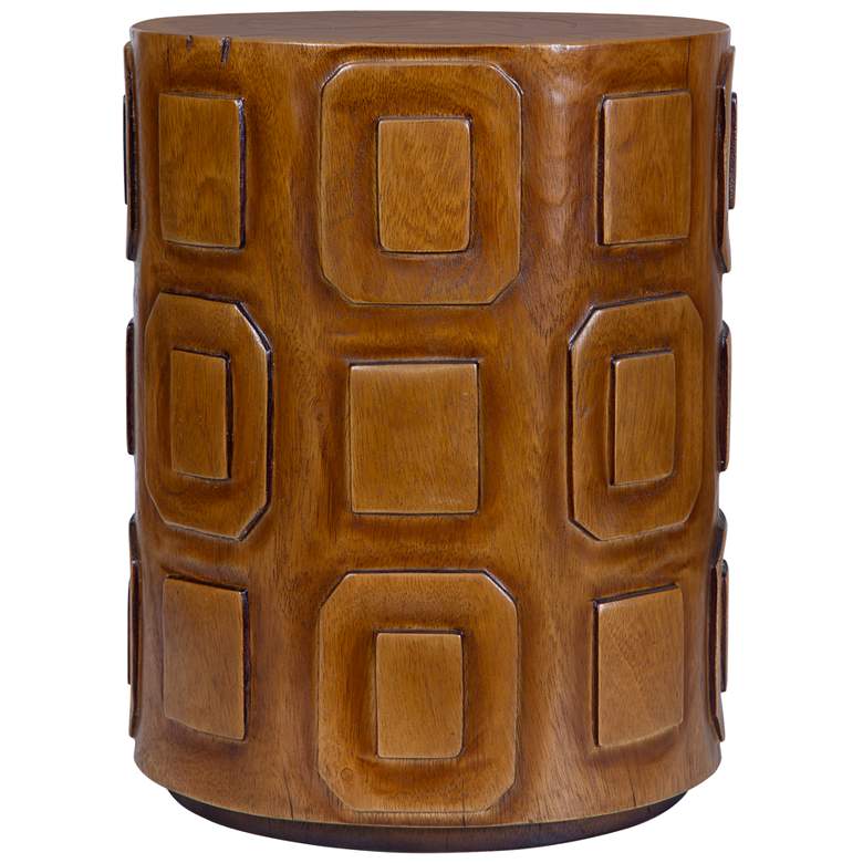 Image 2 Uttermost Alson 14" Wide Suar Wood Round Accent Table