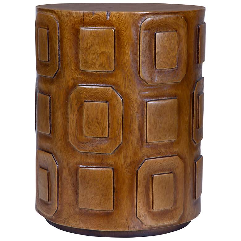 Image 4 Uttermost Alson 14" Wide Suar Wood Round Accent Table more views