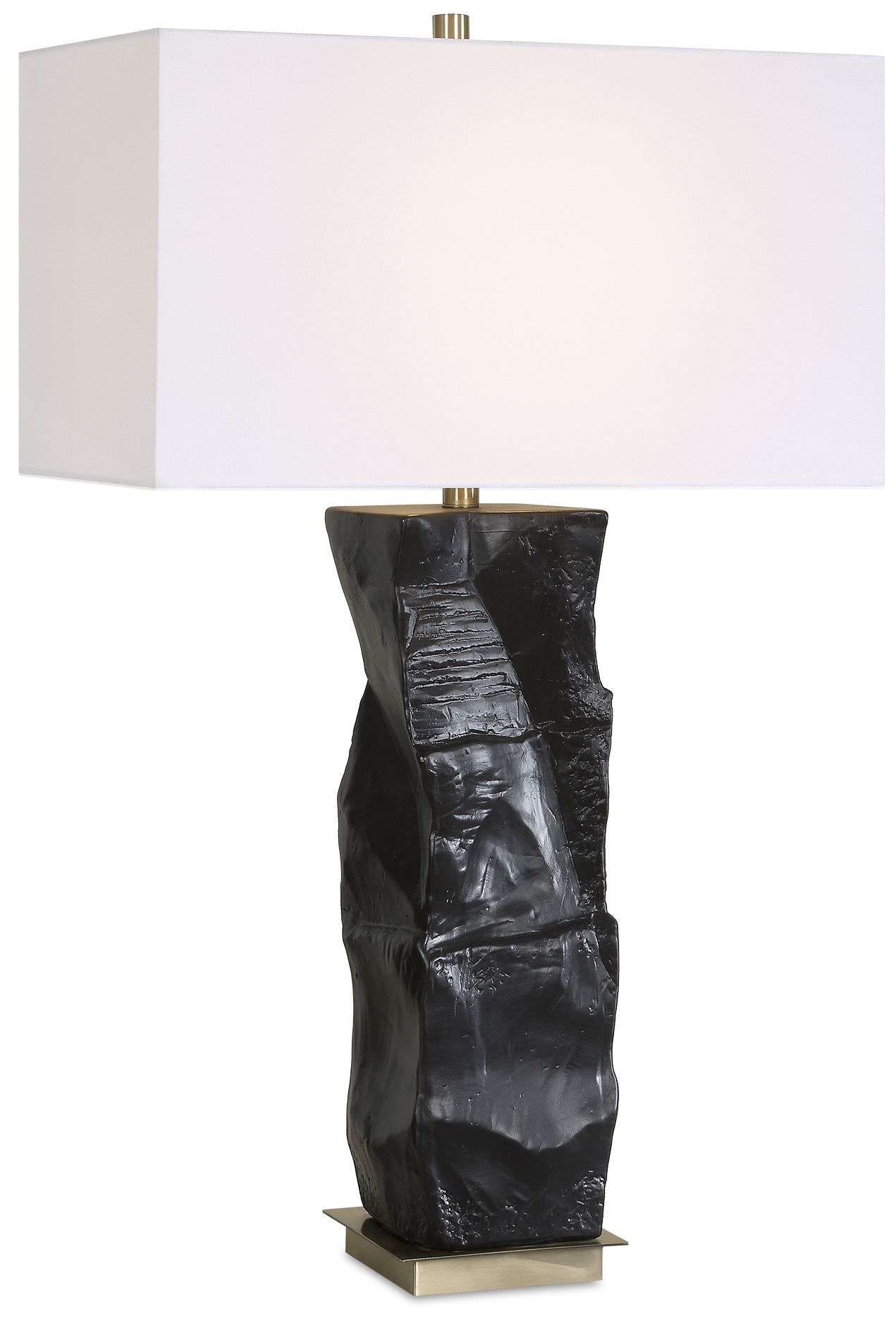 Image 2 Uttermost Altaria 33" Black Ceramic Table Lamp