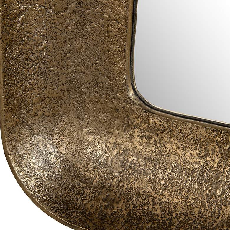 Image 5 Uttermost Alvaro 42 1/2" x 29 1/2" Antique Brass Wall Mirror more views