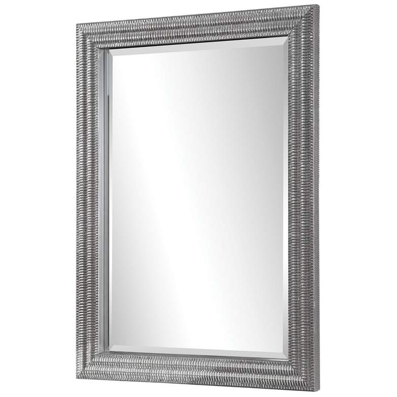 Uttermost Alwin Silver Leaf 29 1/2 inch x 41 1/2 inch Wall Mirror more views