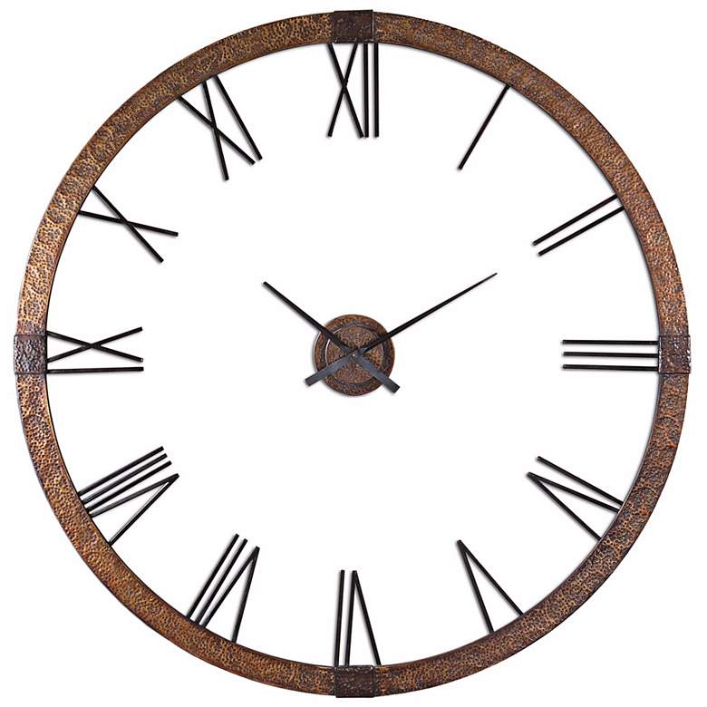 Image 1 Uttermost Amarion 60" Wide Oversize Wall Clock