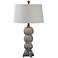 Uttermost Amelia Blue-Gray Textured Ceramic Table Lamp