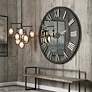 3_Uttermost Amelie 60" Round Metal Wall Clock more views