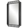 4_Uttermost Amherst 36 1/2" x 23 3/4" Matte Black Metal Wall Mirror more views