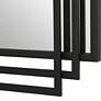 5_Uttermost Amherst 36 1/2" x 23 3/4" Matte Black Metal Wall Mirror more views
