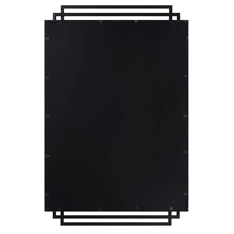 Image 6 Uttermost Amherst 36 1/2" x 23 3/4" Matte Black Metal Wall Mirror more views