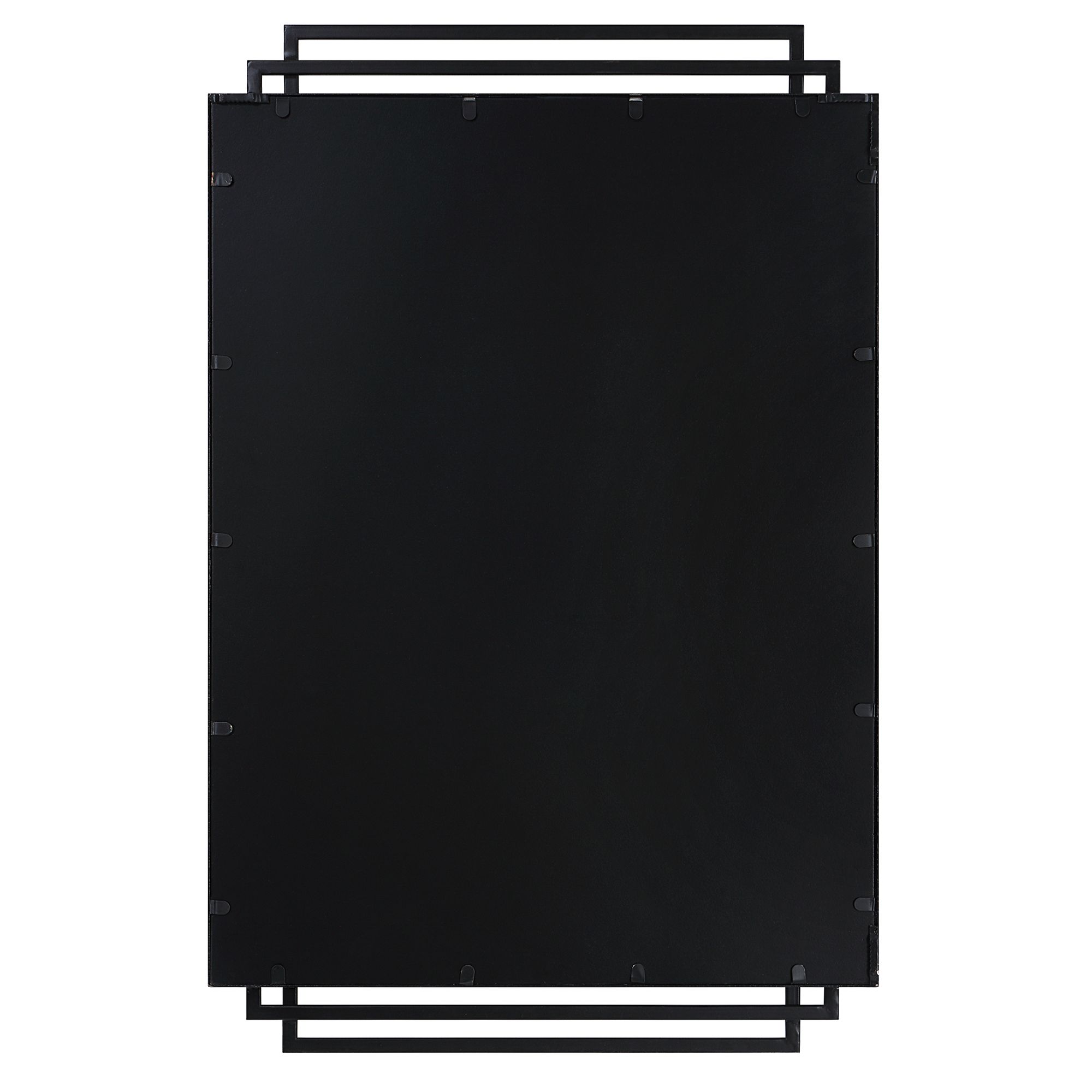 Image 7 Uttermost Amherst 36 1/2" x 23 3/4" Matte Black Metal Wall Mirror more views