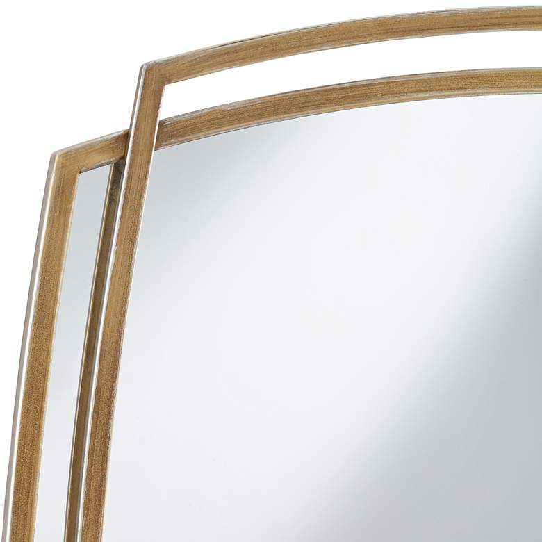 Image 3 Uttermost Amherst Gold Layered Metal 24" x 34" Wall Mirror more views