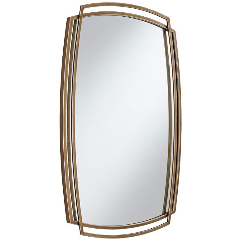 Image 5 Uttermost Amherst Gold Layered Metal 24" x 34" Wall Mirror more views