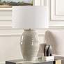 4_Uttermost Amos 25 3/4" Light Gray Glaze Ceramic Table Lamp more views