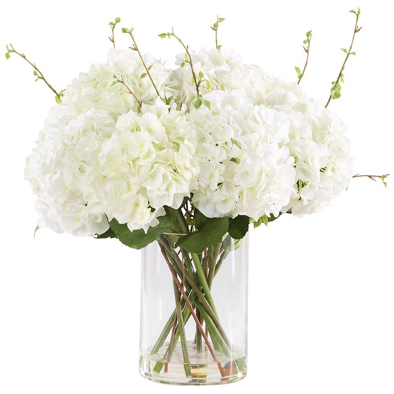 Image 3 Uttermost Anastasia 11" Hydrangea Centerpiece more views
