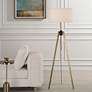 1_Uttermost Anchorage 63 1/2" Antique Brass Tripod Floor Lamp