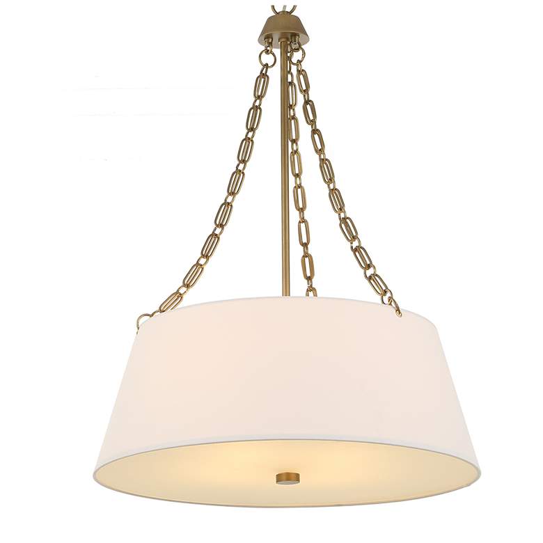 Image 1 Uttermost Andalucia 24" Wide Gold and White 4-Light Pendant