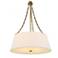 Uttermost Andalucia 24" Wide Gold and White 4-Light Pendant