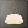 1_Uttermost Andalucia 24" Wide Gold and White 4-Light Pendant