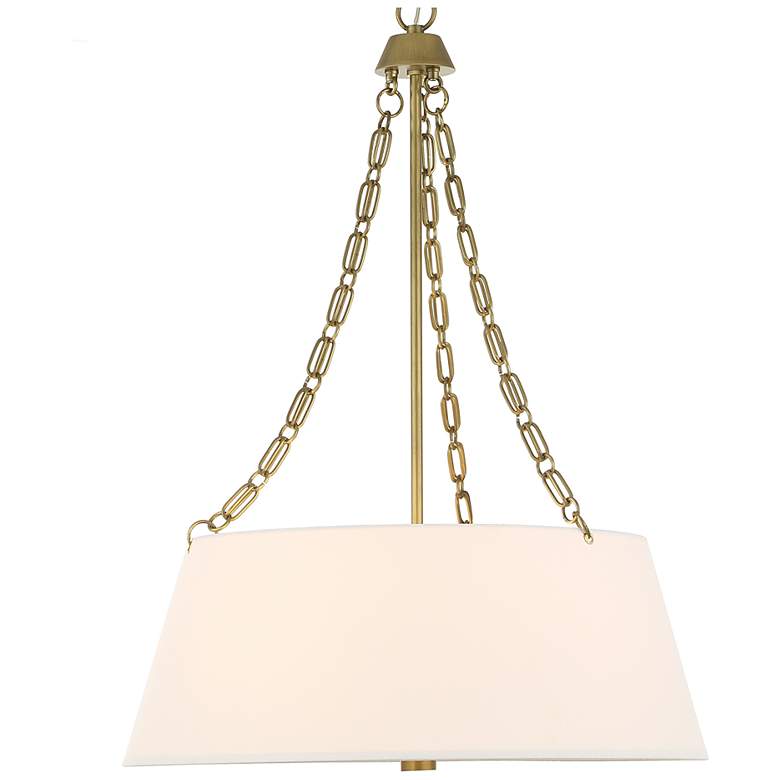 Image 3 Uttermost Andalucia 24" Wide Gold and White 4-Light Pendant more views