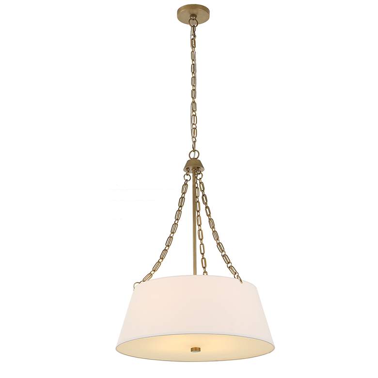 Image 4 Uttermost Andalucia 24" Wide Gold and White 4-Light Pendant more views