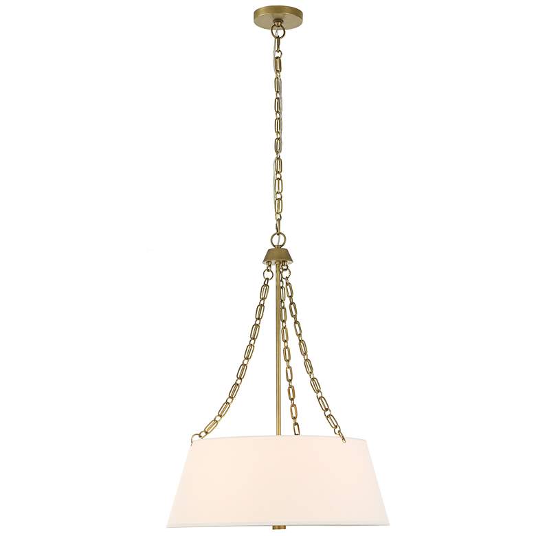Image 5 Uttermost Andalucia 24" Wide Gold and White 4-Light Pendant more views