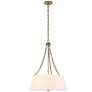 5_Uttermost Andalucia 24" Wide Gold and White 4-Light Pendant more views