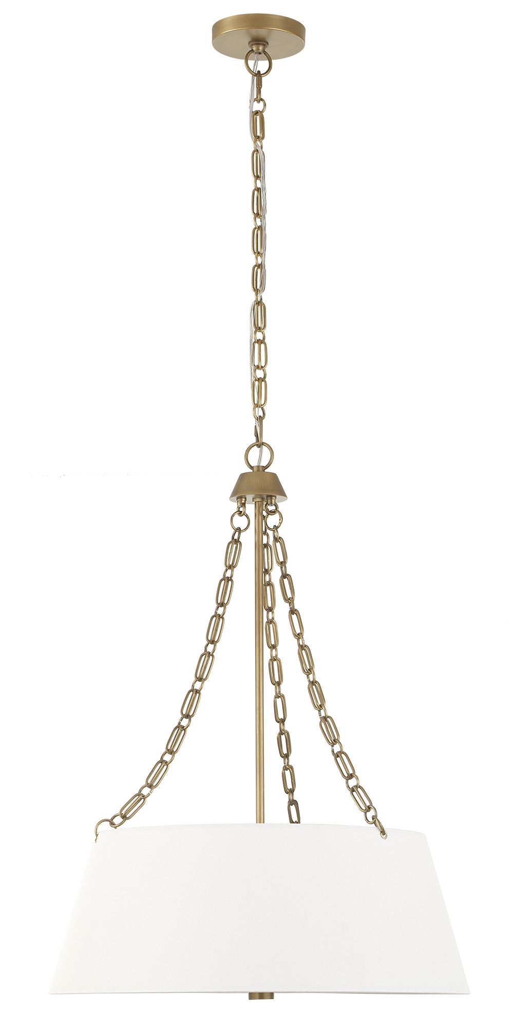 Image 6 Uttermost Andalucia 24" Wide Gold and White 4-Light Pendant more views