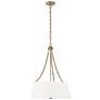 6_Uttermost Andalucia 24" Wide Gold and White 4-Light Pendant more views