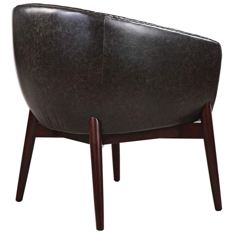 Image 3 Uttermost Anders Onyx Faux Leather Accent Chair more views