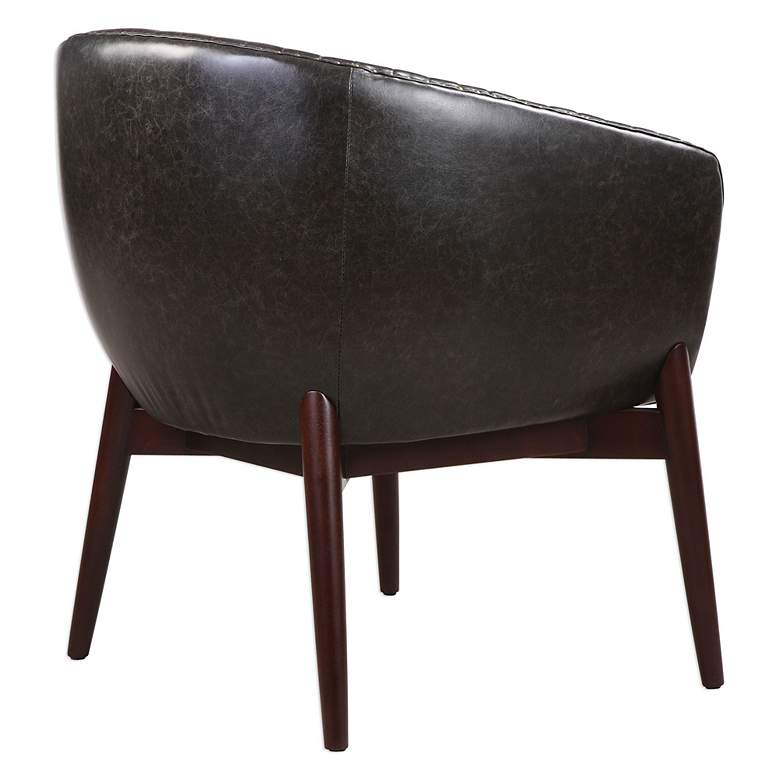 Image 5 Uttermost Anders Onyx Faux Leather Accent Chair more views