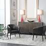 6_Uttermost Anders Onyx Faux Leather Accent Chair more views