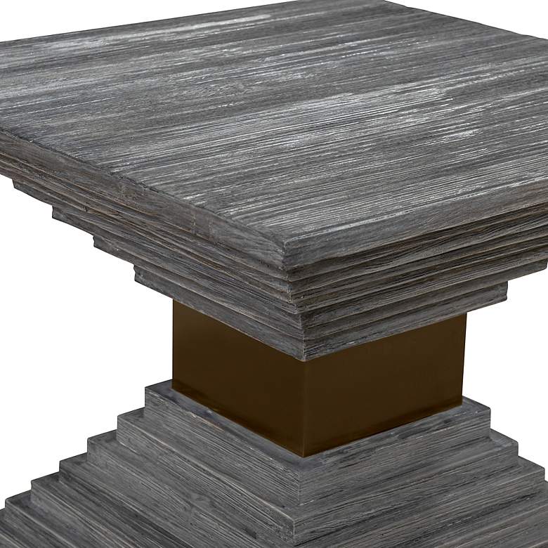 Image 4 Uttermost Andes Wooden Geometric Accent Table more views