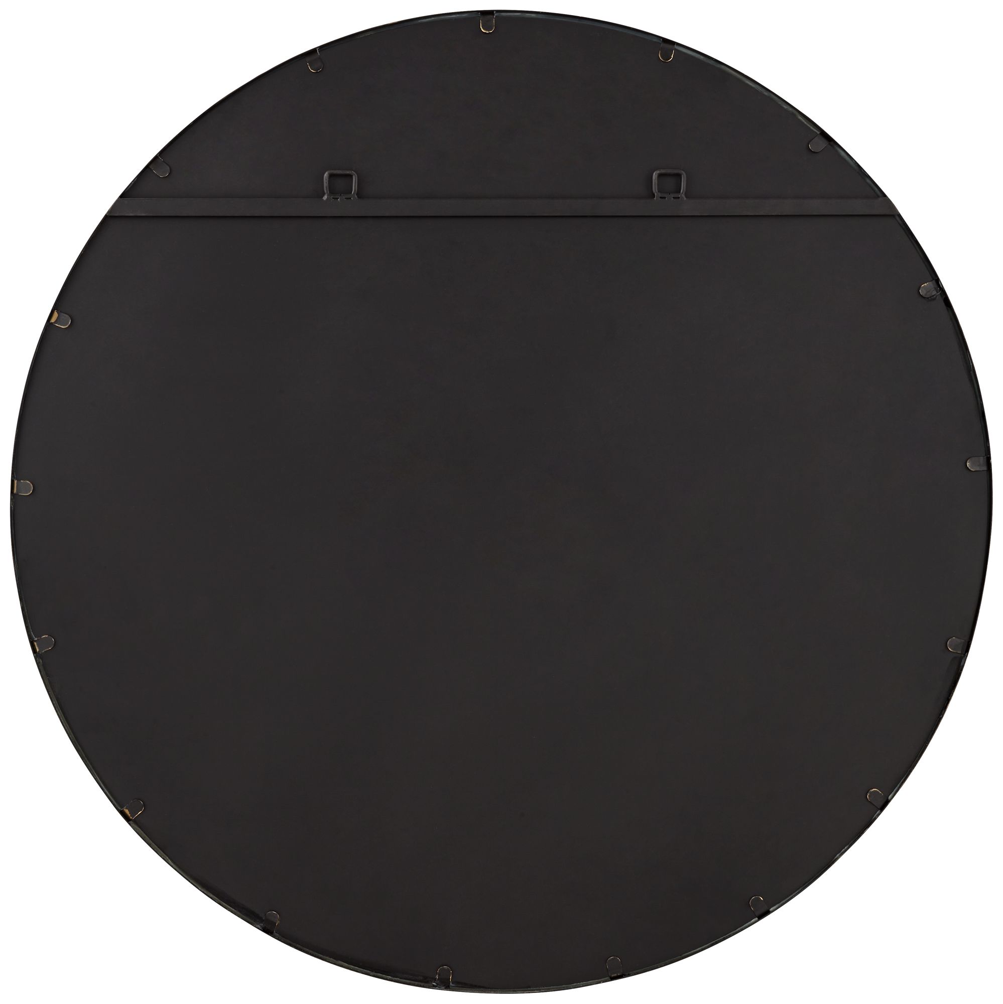 Image 6 Uttermost Andi Black and Gold 34" Round Wall Mirror more views