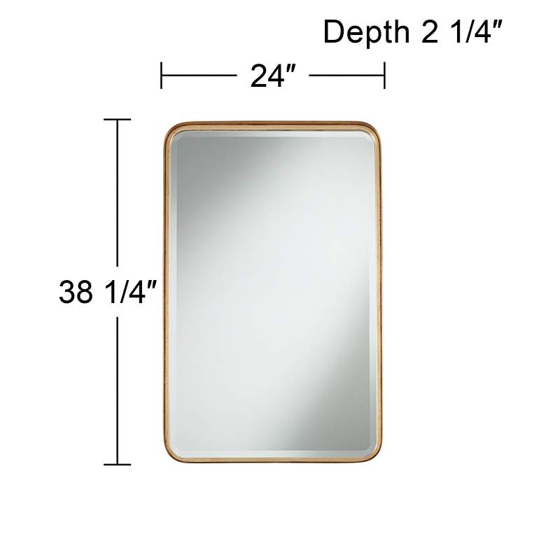 Image 6 Uttermost Andi Gold 24" x 38 1/4" Rounded Edge Mirror more views