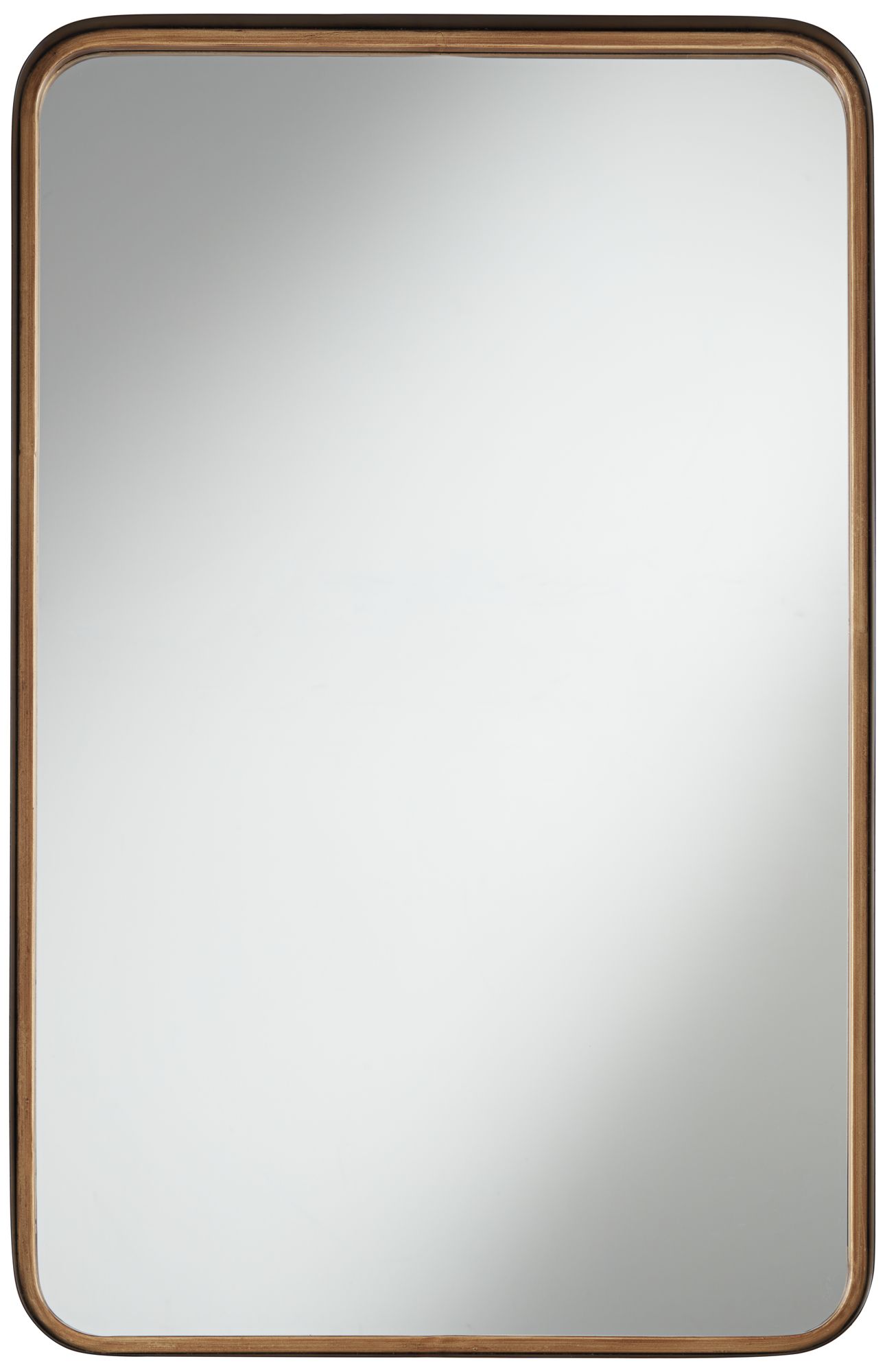 Image 3 Uttermost Andi Gold & Black 24 x 38 Rounded Edge Wall Mirror
