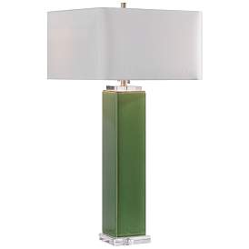 Image2 of Uttermost Aneeza Tropical Green Glaze Ceramic Table Lamp