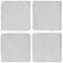 Uttermost Angeline 16 3/4" Square White 4-Piece Wall Art Set