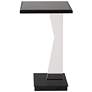 Uttermost Angle 22.75" H Black and Clear Accent Table
