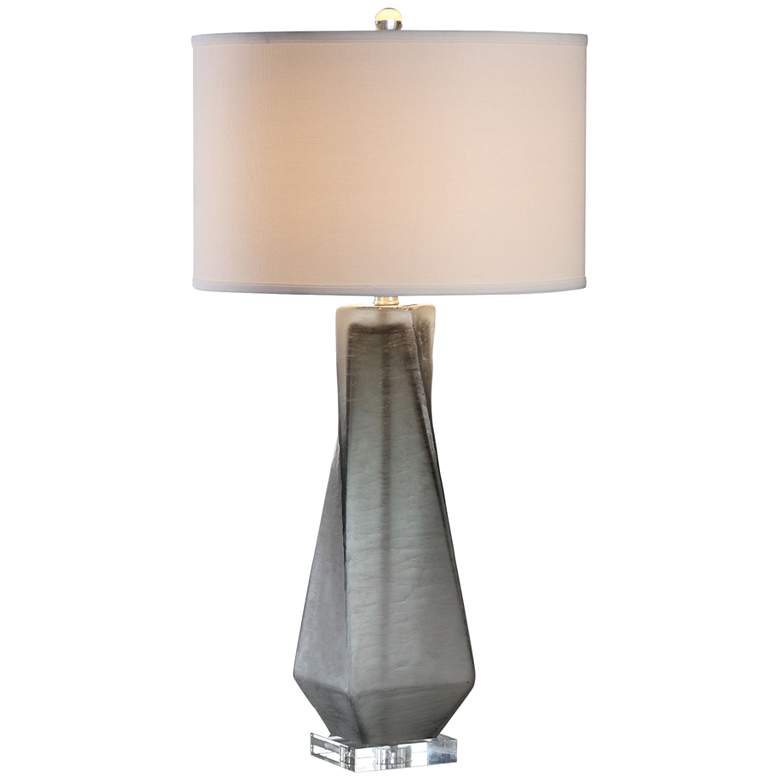 Image 2 Uttermost Annatoli 30 3/4" High Modern Charcoal Glass Table Lamp