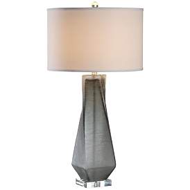 Image2 of Uttermost Annatoli 30 3/4" High Modern Charcoal Glass Table Lamp