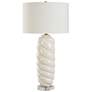 3_Uttermost Anneli 30 1/2" Gloss White Ceramic Table Lamp more views