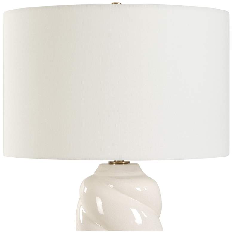 Image 4 Uttermost Anneli 30 1/2" Gloss White Ceramic Table Lamp more views